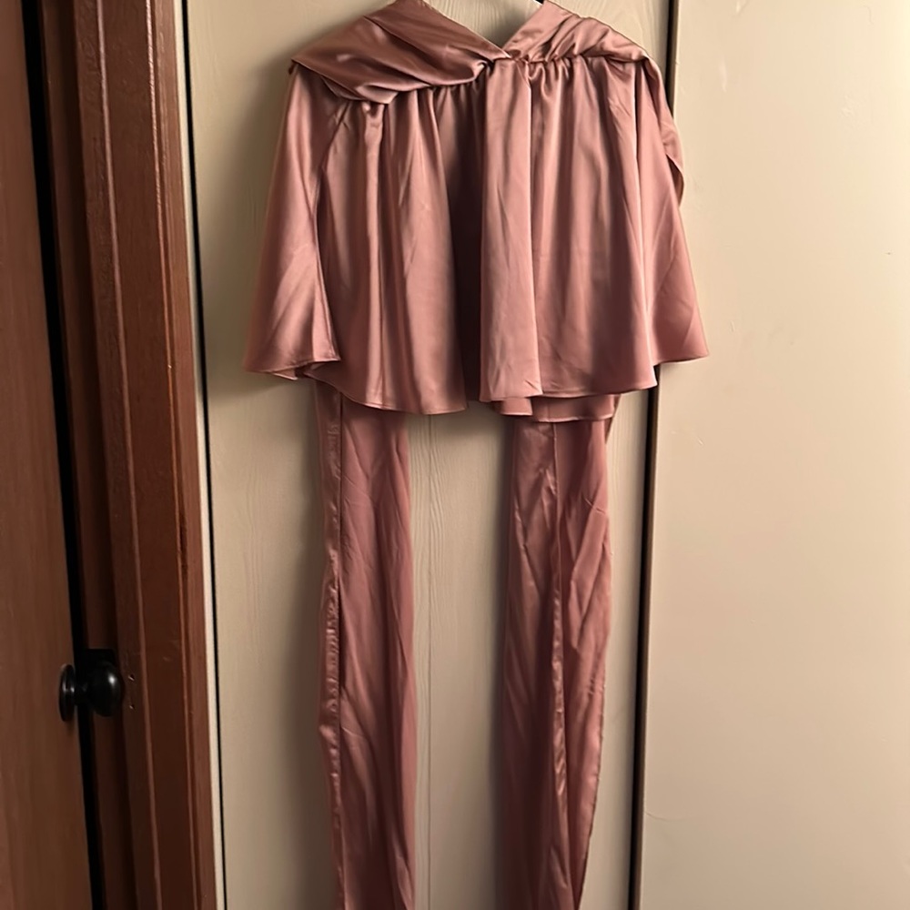 Rose colored dress
